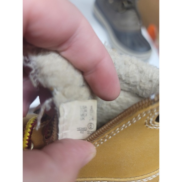 Smartfit Waterproof‎ Tan Brown Boots Size 6 Toddler Lace Up Zipper Warm - Picture 4 of 7